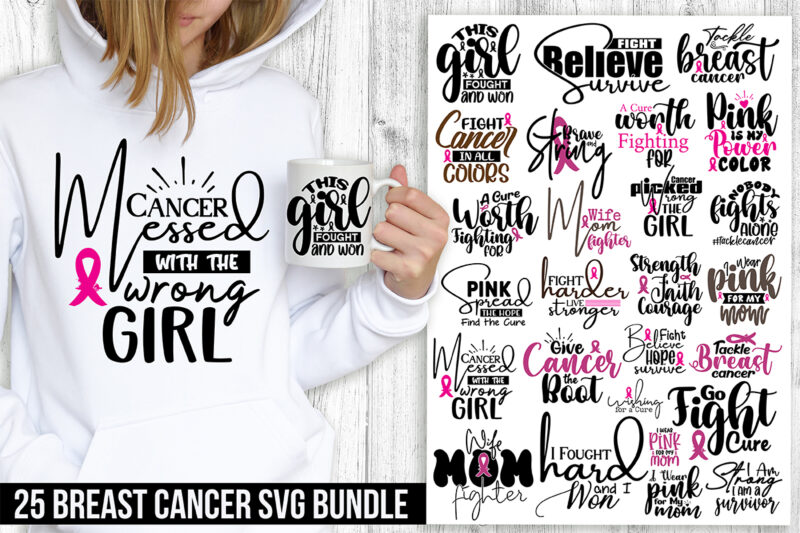 Breast Cancer SVG Bundle