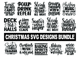 Christmas svg designs bundle