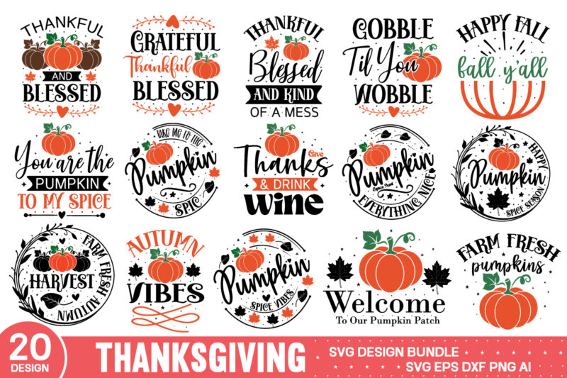 Thanksgiving Svg Bundle