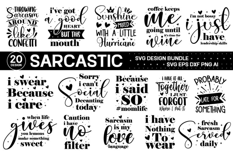 Sarcastic SVG Bundle, Sarcastic quotes SVG, Sarcasm SVG, sarcastic svg files for cricut, sarcasm png, cut file, cricut file Sarcasm Svg Bundle, Sarcastic Bundle Svg, Sarcastic Svg Bundle, Funny Svg