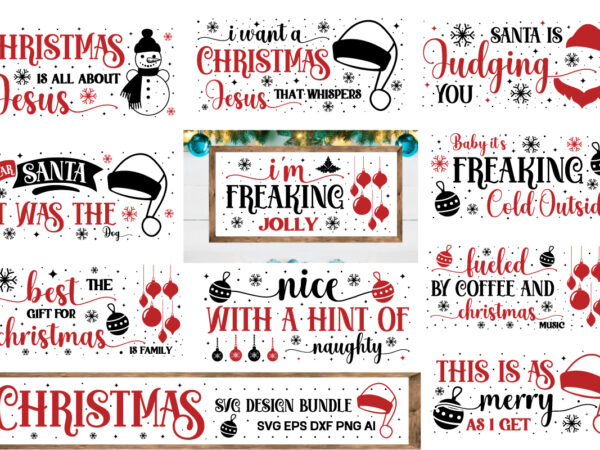 Christmas sign svg bundle ,christmas svg bundle volume 3, winter svg, santa svg, holiday, merry christmas, christmas bundle, funny christmas shirt, cut file cricut,christmas mega bundle, 260+ designs, heather roberts