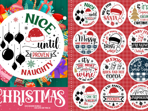 Christmas round sign svg bundle ,christmas svg bundle volume 3, winter svg, santa svg, holiday, merry christmas, christmas bundle, funny christmas shirt, cut file cricut,christmas mega bundle, 260+ designs, heather