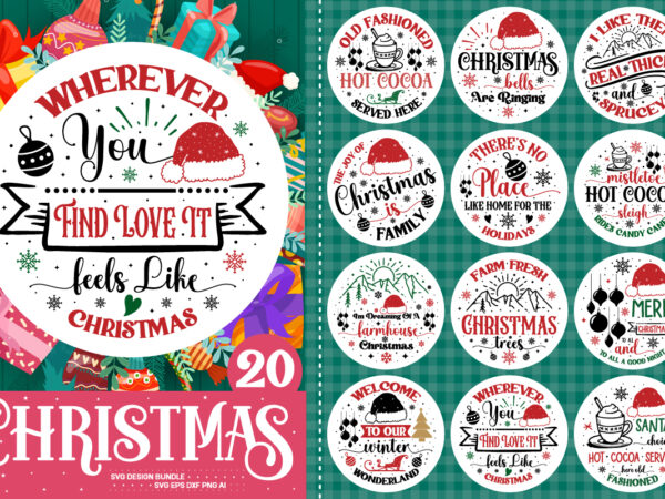 Christmas tshirt design bundle ,christmas svg bundle volume 3, winter svg, santa svg, holiday, merry christmas, christmas bundle,