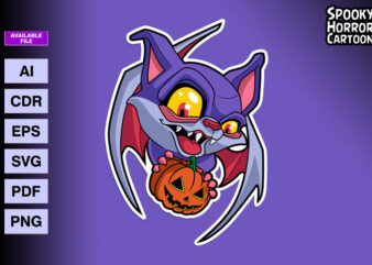 Vampire Bat Halloween t shirt vector art