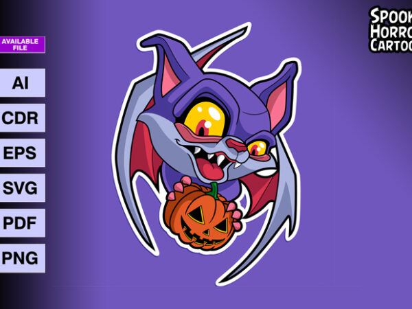 Vampire bat halloween t shirt vector art