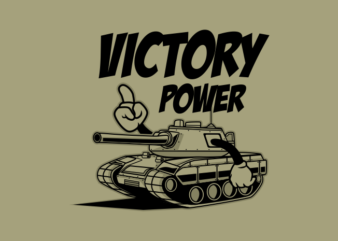 Victory Power Tank t shirt vector art
