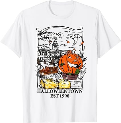 Vintage halloween town men women gift t-shirt png file