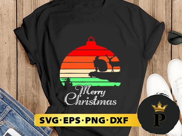 Vintage merry christmas decoration svg, merry christmas svg, xmas svg png dxf eps t shirt vector art