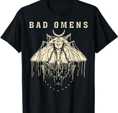 Vintage moth bad omens funny t-shirt png file