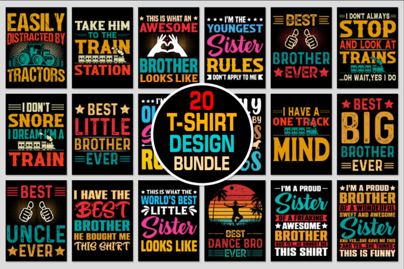 Vintage T-Shirt Design Bundle
