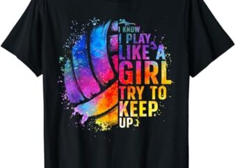 Volleyball For Teen Girls Women College Volleyball Lovers T-Shirt PNG File