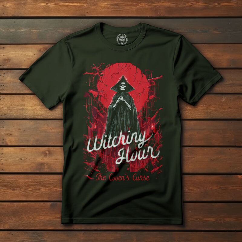 80s Horror Movie Poster-Inspired T-Shirt Design