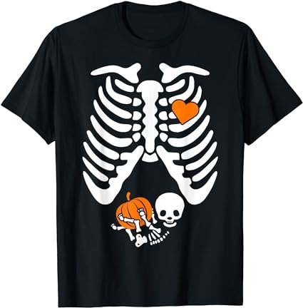 Women skeleton shirts, pregnancy announcement mom halloween t-shirt png file