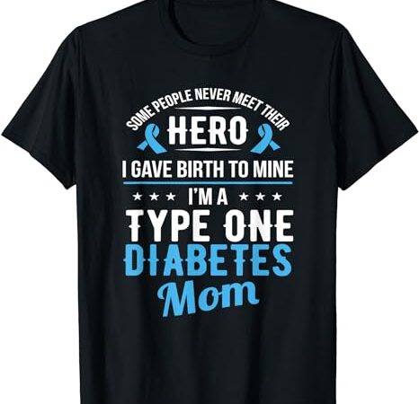 Womens type 1 diabetic outfit for mom diabetes awareness t-shirt