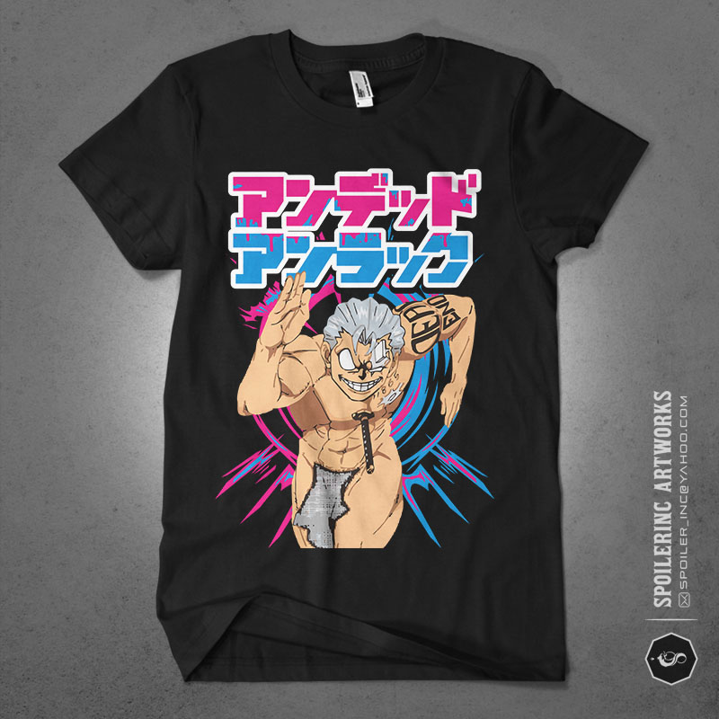 populer anime lover tshirt design bundle illustration part 16