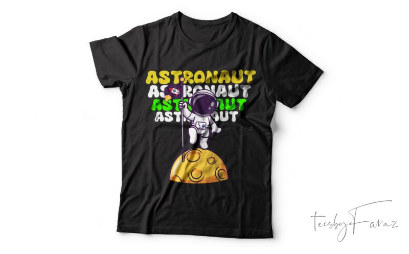 Astronaut Funky| T-shirt design for sale