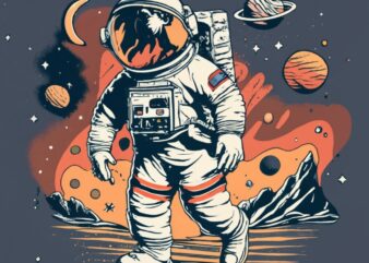 astronaut moonwalking in space, t-shirt design, stencil, retro design, with text “XEN DANCE SPACE”, conceptual art PNG File