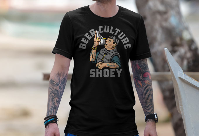 Beer culture shoey T shirt Design