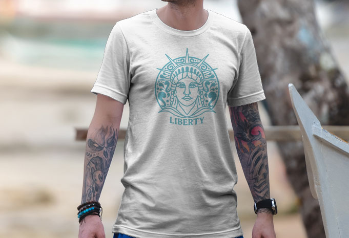 Liberty T shirt Design