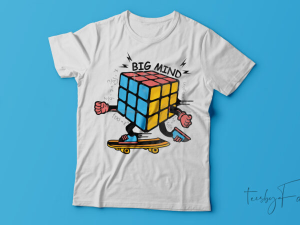 Rubiks-cube|big-mind t-shirt design for sale