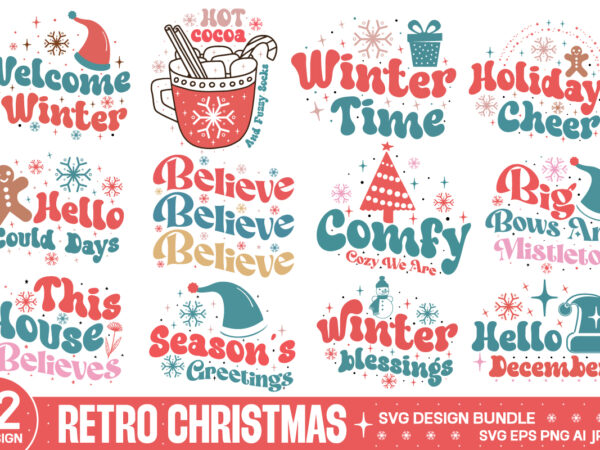 Christmas t shirt design bundle