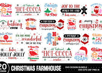 Christmas Farmhouse Svg Bundle ,Christmas SVG Bundle Volume 3, Winter svg, Santa SVG, Holiday, Merry Christmas, Christmas Bundle, Funny Christmas Shirt, Cut File Cricut,CHRISTMAS MEGA BUNDLE, 260+ Designs, Heather Roberts
