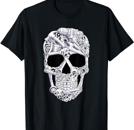 Car mechanic tools skull garage halloween costume skeleton t-shirt png file Car mechanic tools skull garage halloween costume skeleton t-shirt png file