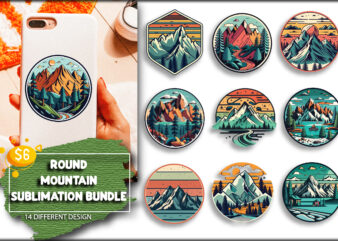 Round mountain sublimation bundle