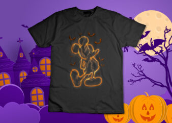 Disney Halloween Mickey Mouse T-Shirt Design