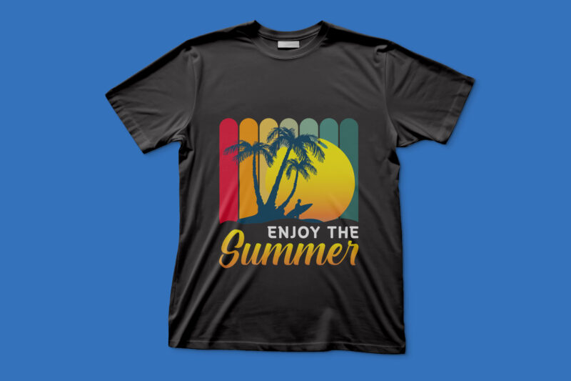 Enjoy The Summer | T-shirt design for sale