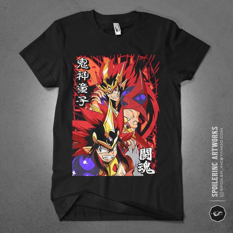 populer anime lover tshirt design bundle illustration part 14