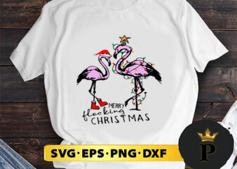 flamingo christmas SVG, Merry Christmas SVG, Xmas SVG PNG DXF EPS