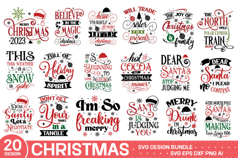 Christmas Farmhouse Svg Bundle ,Christmas SVG Bundle Volume 3, Winter svg, Santa SVG, Holiday, Merry Christmas, Christmas Bundle, Funny Chri