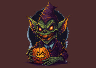 Monster Halloween Tshirt Design