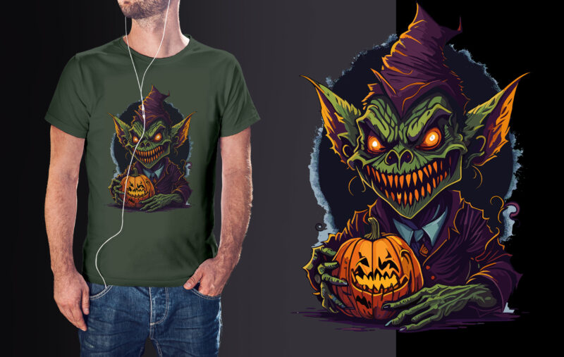Monster Halloween Tshirt Design