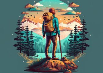 hiking trails near me tshirt design PNG File