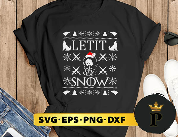 john snow let it snow SVG, Merry Christmas SVG, Xmas SVG PNG DXF EPS