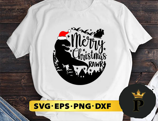 merry christmas rawr SVG, Merry Christmas SVG, Xmas SVG PNG DXF EPS