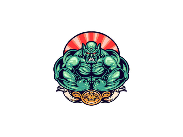 Orc gym t shirt design online