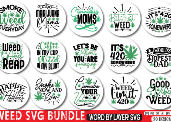 Weed Svg Bundle t shirt design for sale