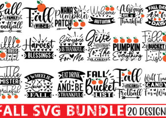 Fall Svg Bundle t shirt graphic design