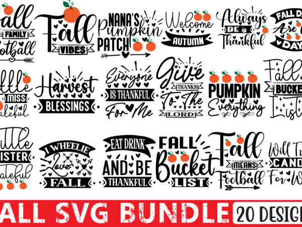 Fall svg bundle t shirt graphic design