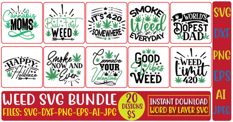 Weed Svg Bundle