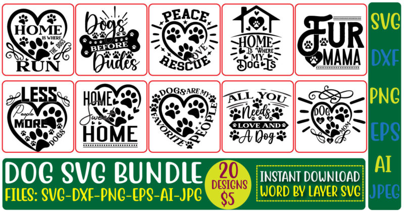 Dog Svg Bundle