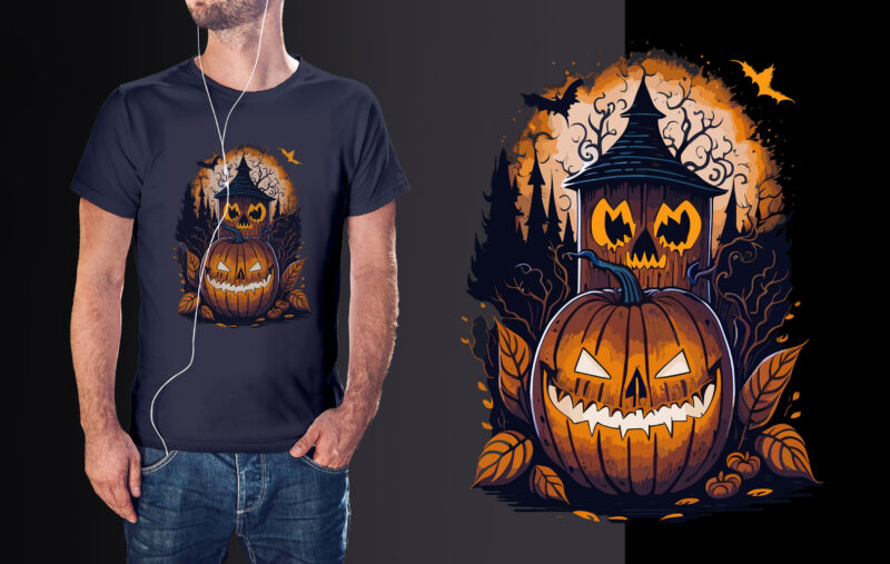 Spooky Halloween Pumpkin House