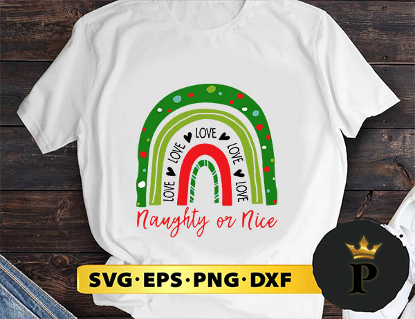 teacher love love love naughty or nice christmas SVG, Merry Christmas SVG, Xmas SVG PNG DXF EPS
