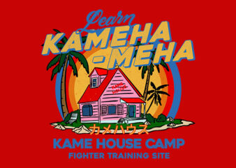 kame house camp t shirt vector art
