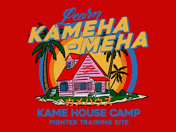 Kame house camp t shirt vector art