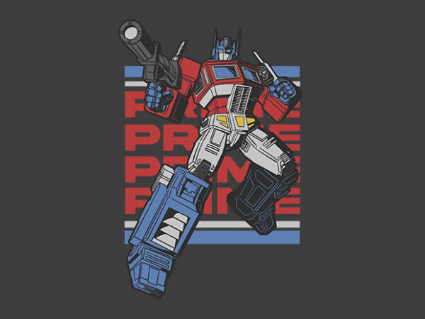 Prime t shirt illustration