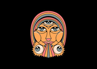 trippy face t shirt designs for sale